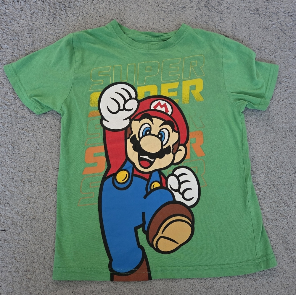Nintendo Green Super Mario Kids T-Shirt